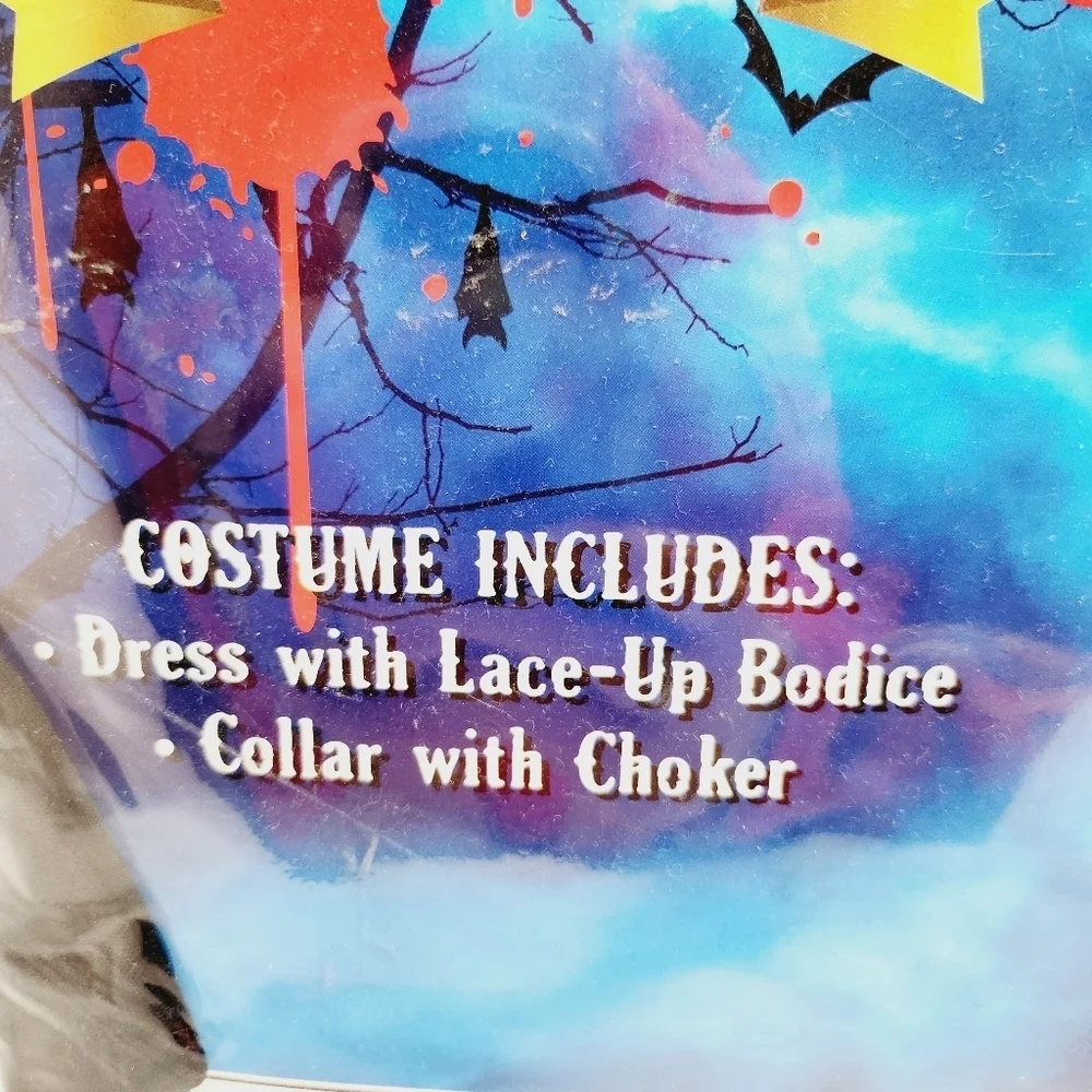 Kangaroo Victorian Vampire Countess Halloween Costume Girls Size L